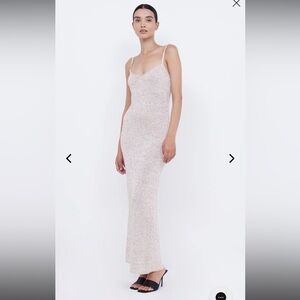 Bec + Bridge SADIE SEQUIN KNIT SLIP DRESS XS